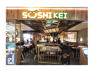 Công trình trọn gói - Nội thất nhà hàng Sushi Kei Vivo City