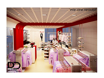 Thiết kế xây dựng shop thời trang tại sân bay Tân Sơn Nhất