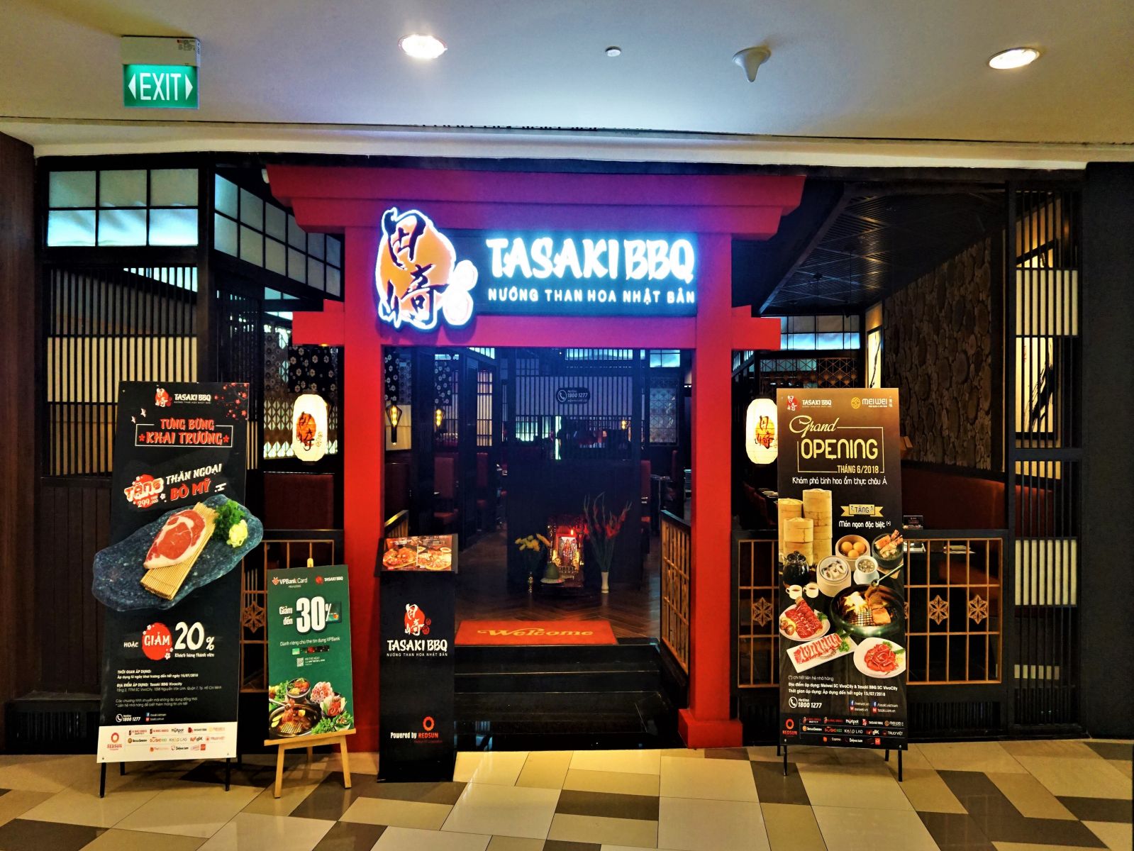 Công trình nhà hàng Tasaki BBQ - SC VivoCity Mall