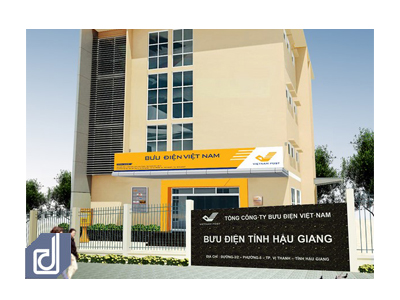 Hau Giang post office interior design